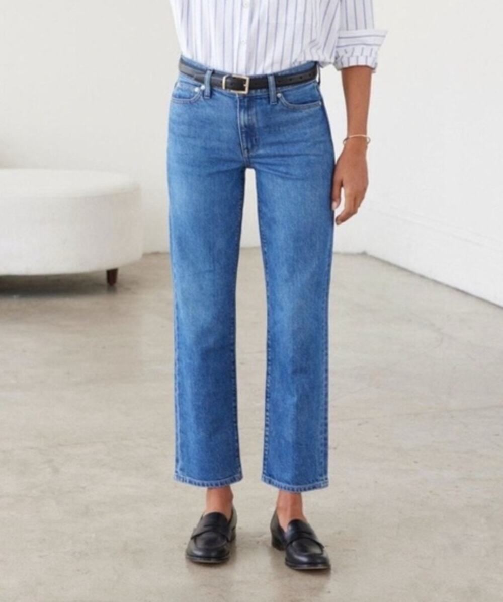 AYR The Frenchie Mid-Rise Straight Leg Jeans Women's Size 32